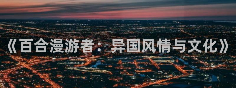 同人动漫天堂：《百合漫游者：异国风情与文化》