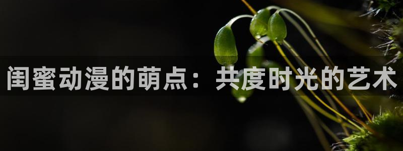 同人动漫天堂：闺蜜动漫的萌点：共度时光的艺术